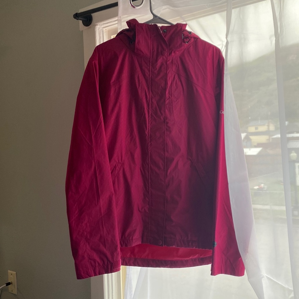 Pink Columbia insulated rain coat